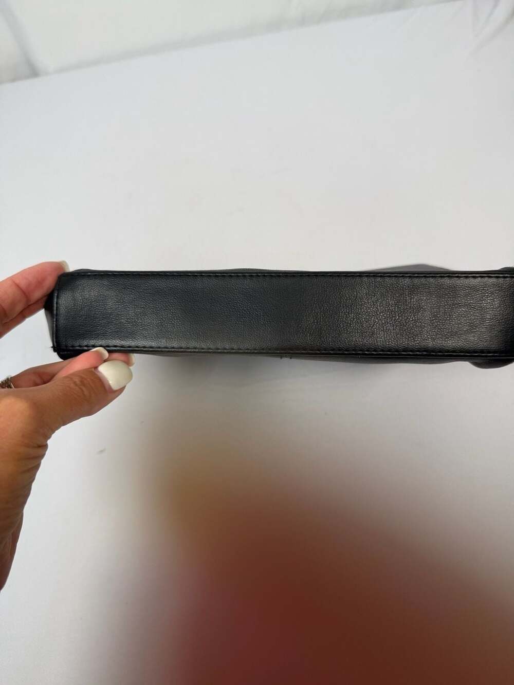 Worthington Black Leather Flap Clutch Purse - Picture 3 of 7